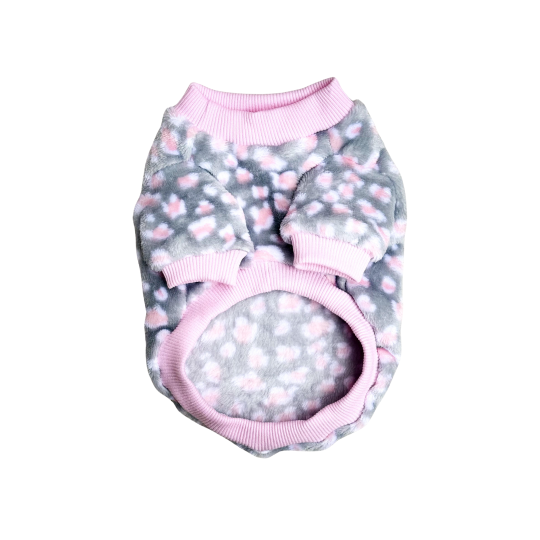 PELUDITO GRIS ANIMAL PRINT