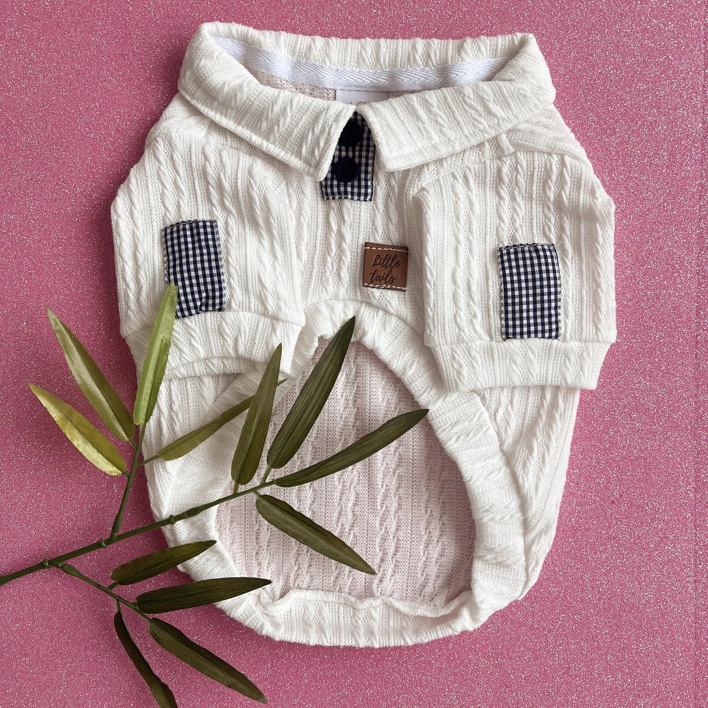 SWEATER PERLA CON CUELLITO