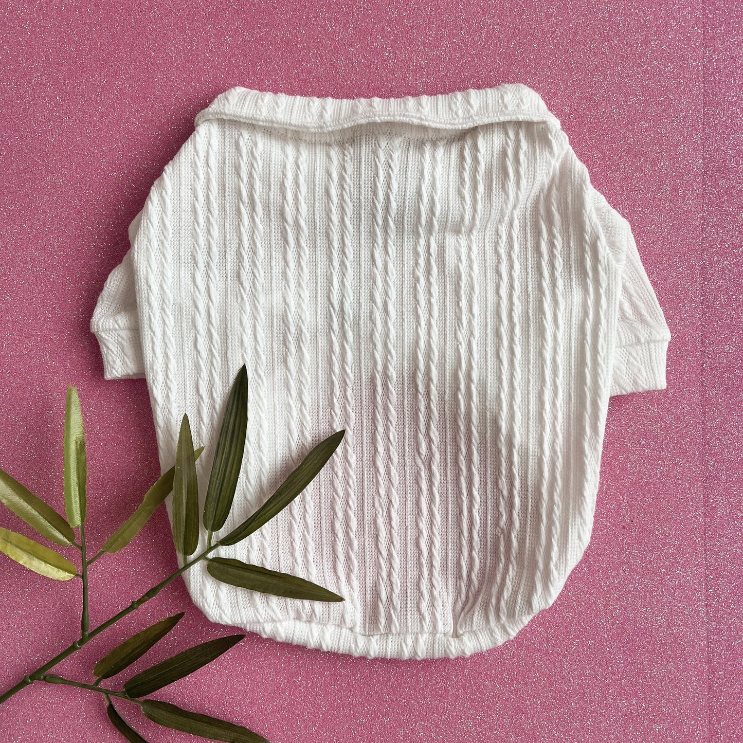 SWEATER PERLA CON CUELLITO