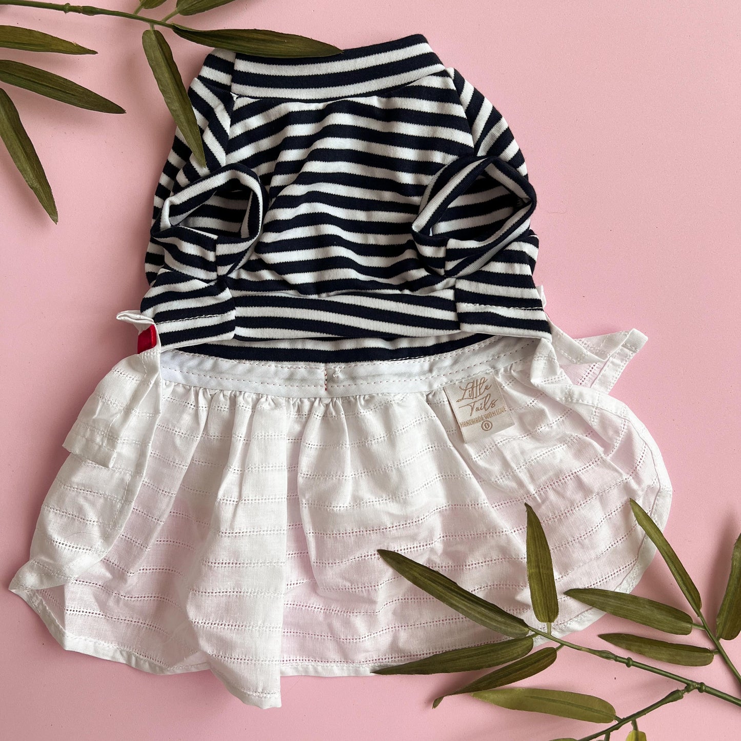 VESTIDO NAVY A RAYAS AZUL