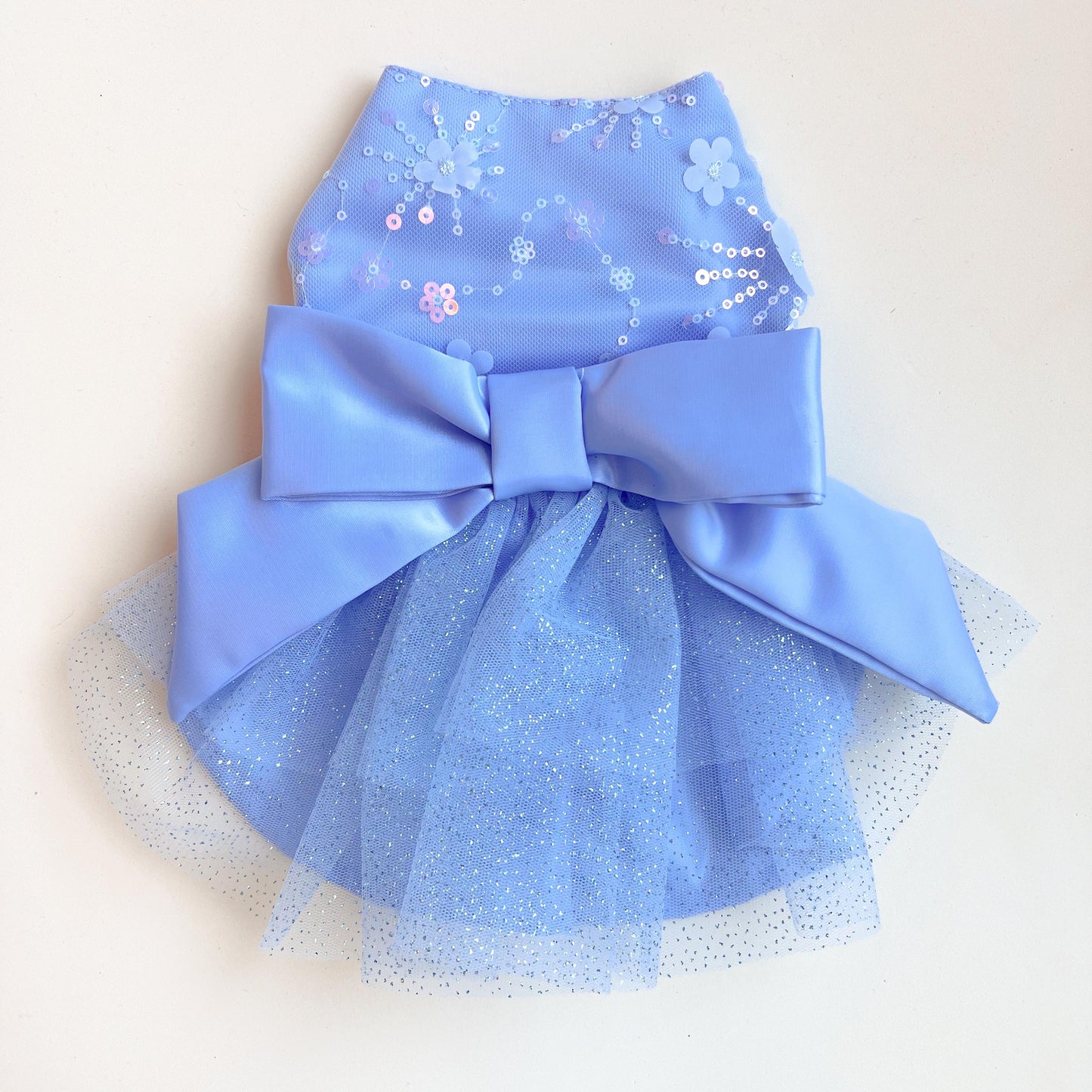 VESTIDO GALA CELESTE
