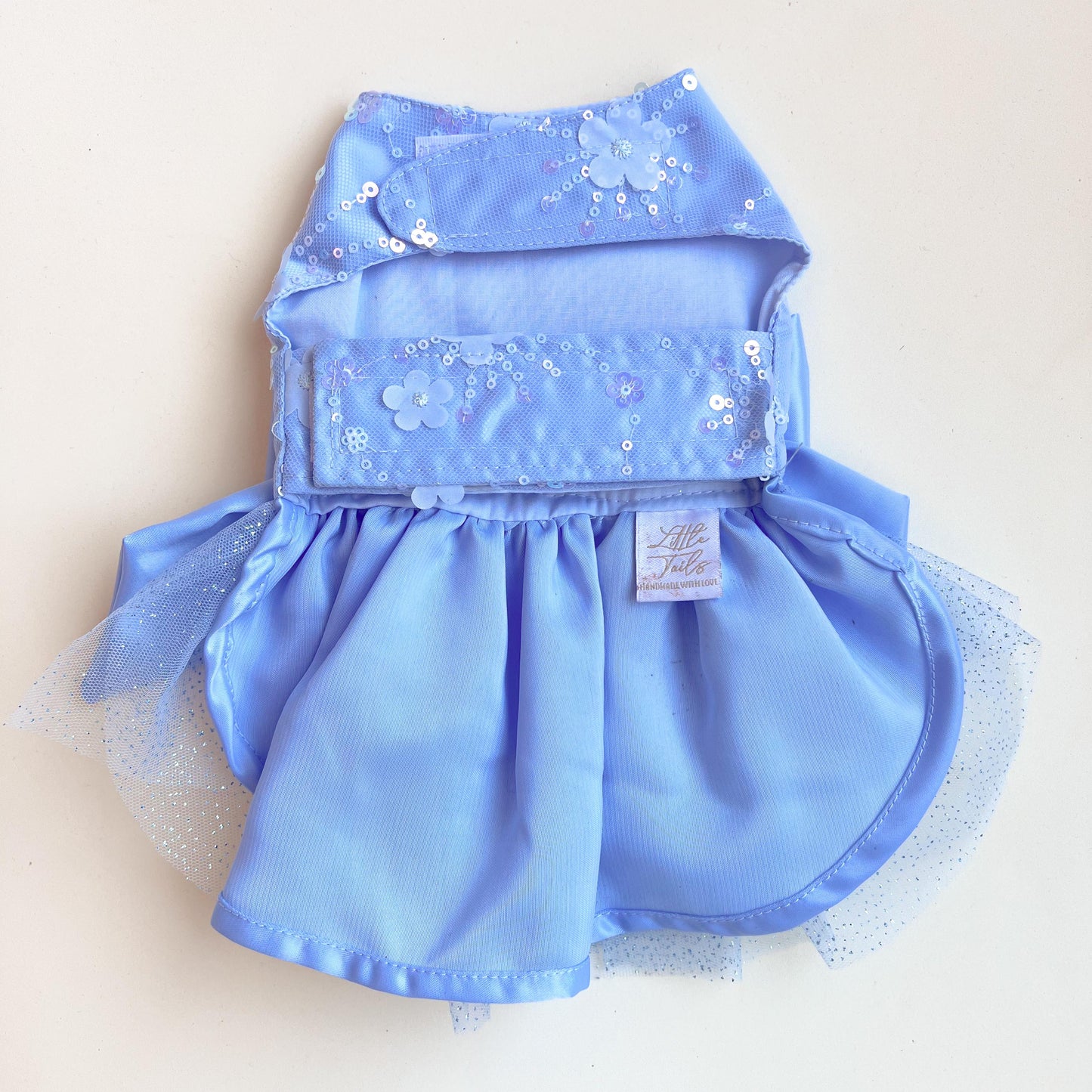 VESTIDO GALA CELESTE