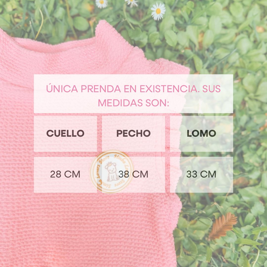 POLERA ROSA CON PROTECCIÓN SOLAR 50+