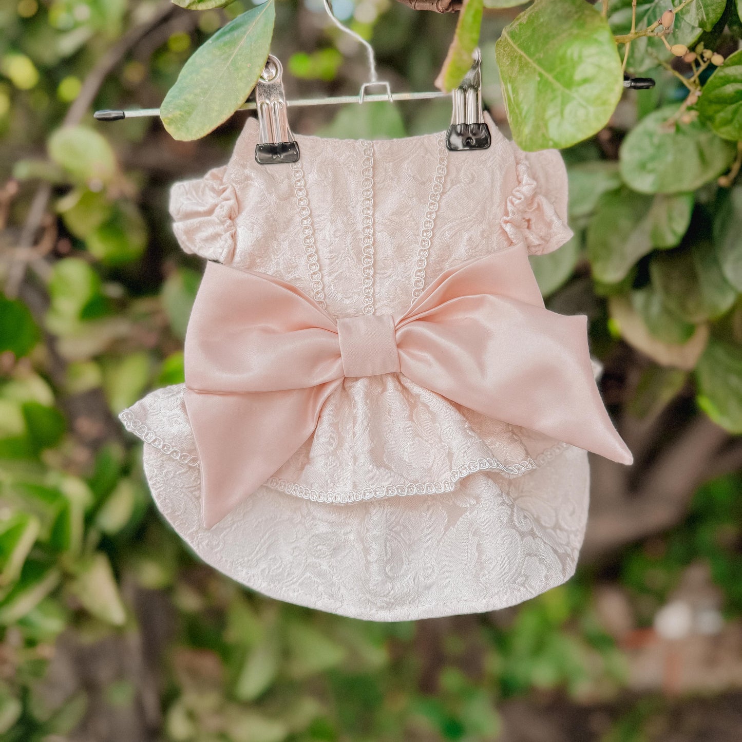 VESTIDO MELON BROCADO