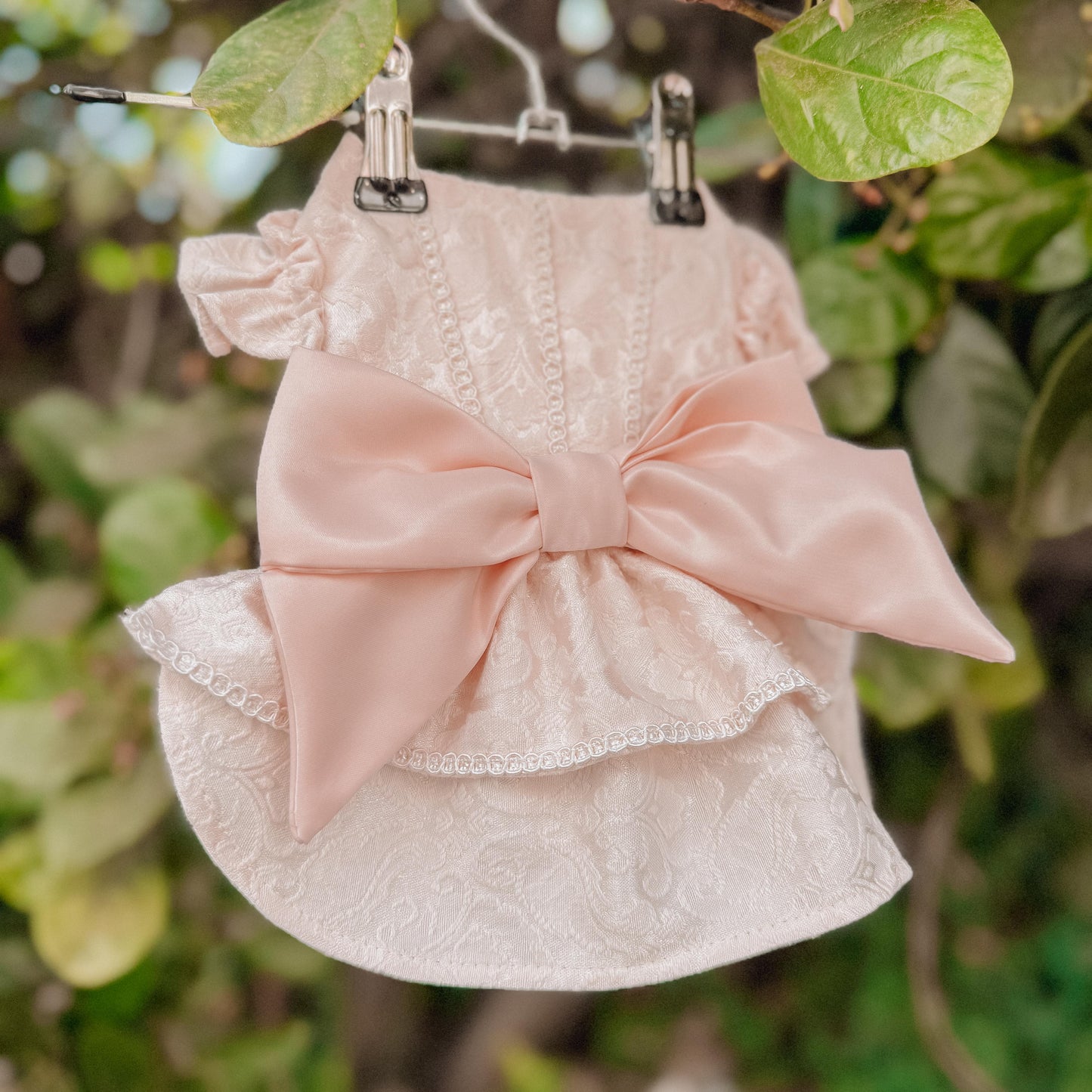 VESTIDO MELON BROCADO