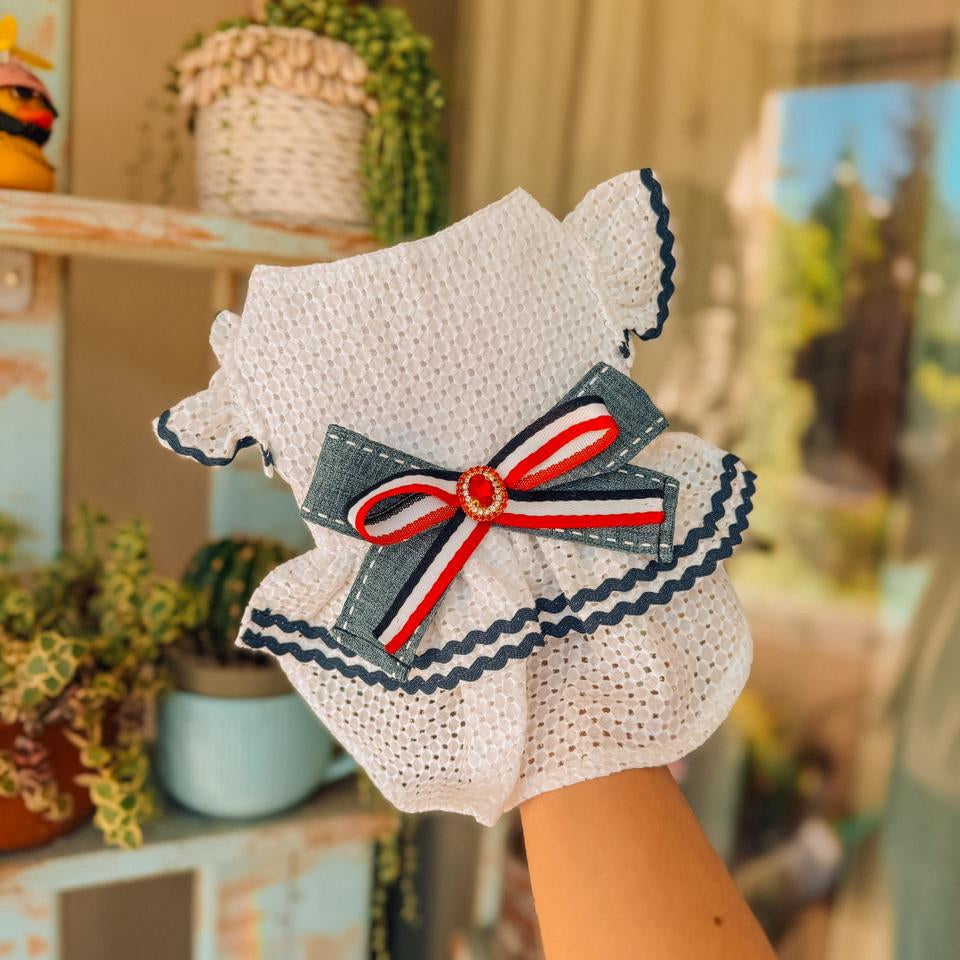 VESTIDO DE VERANO BRODERIE BLANCO