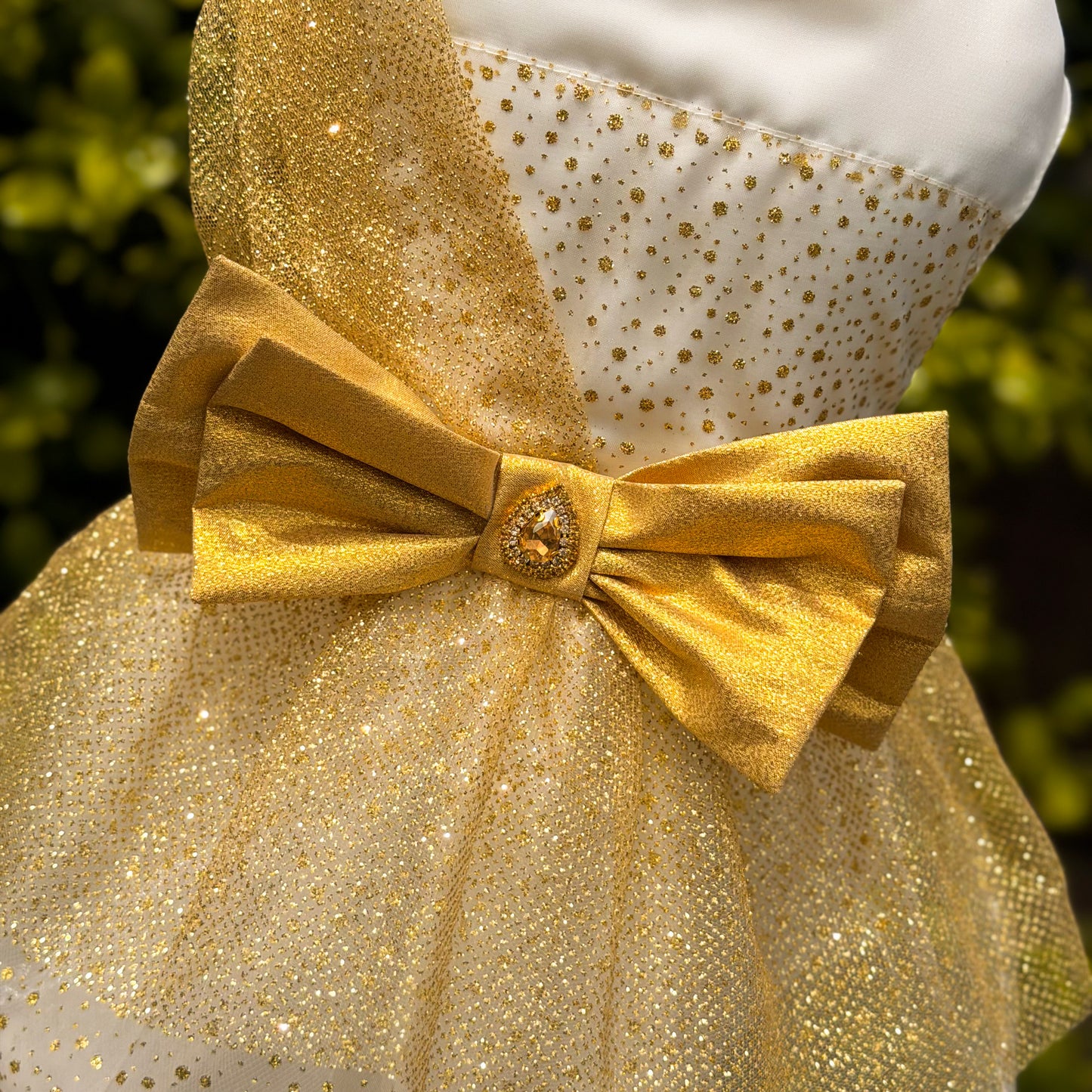 VESTIDO GALA DORADO