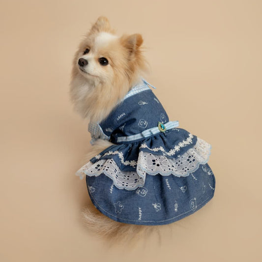 VESTIDO DENIM VICHY