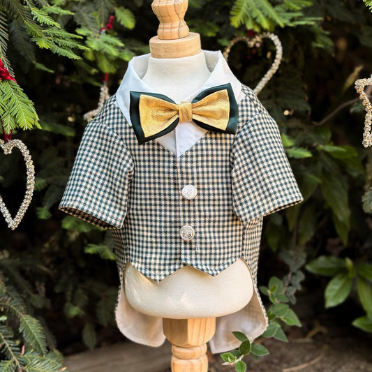 TERNO NAVIDEÑO VERDE CUADROS