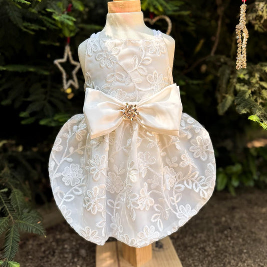 VESTIDO GALA PERLA FIN DE AÑO