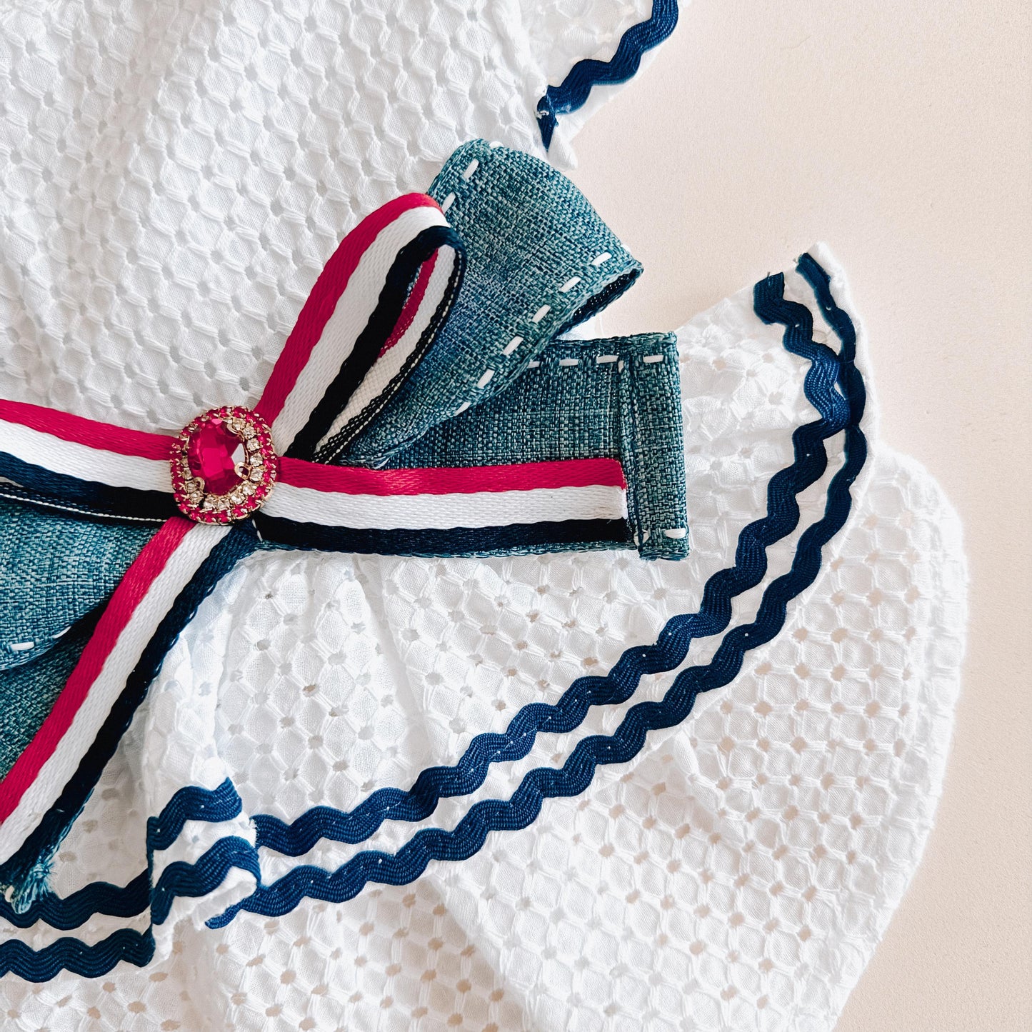 VESTIDO DE VERANO BRODERIE BLANCO