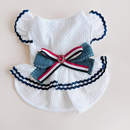 VESTIDO DE VERANO BRODERIE BLANCO
